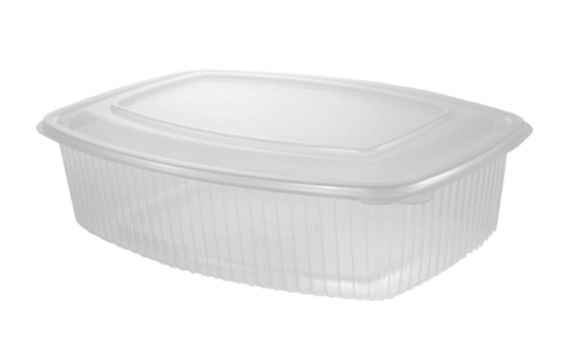 ENVASE PP OVALADO TAPA BISAGRA 750 ML.